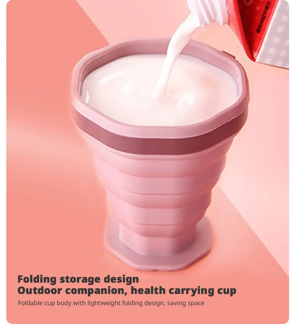 Collapsible Travel Coffee Cup – Portable Folding Silicone Mug for Daily Use
