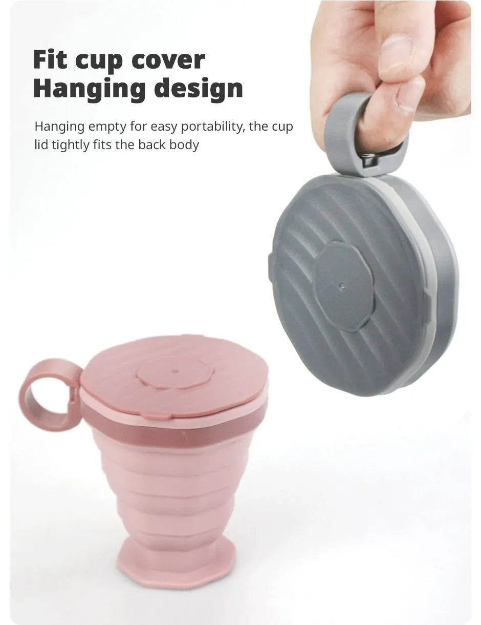 Collapsible Travel Coffee Cup – Portable Folding Silicone Mug for Daily Use