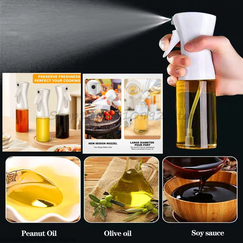 Oil Spray Bottle for Cooking – Refillable Olive Oil Sprayer