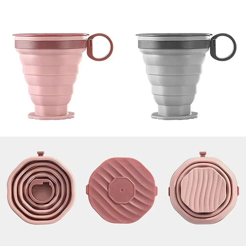 Collapsible Travel Coffee Cup – Portable Folding Silicone Mug for Daily Use