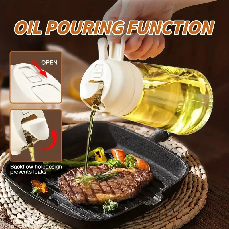 Oil Spray Bottle for Cooking – Refillable Olive Oil Sprayer