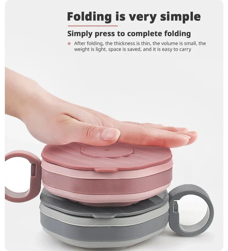 Collapsible Travel Coffee Cup – Portable Folding Silicone Mug for Daily Use